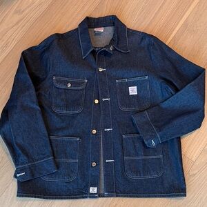 Men's Dark Blue Denim Work Jacket